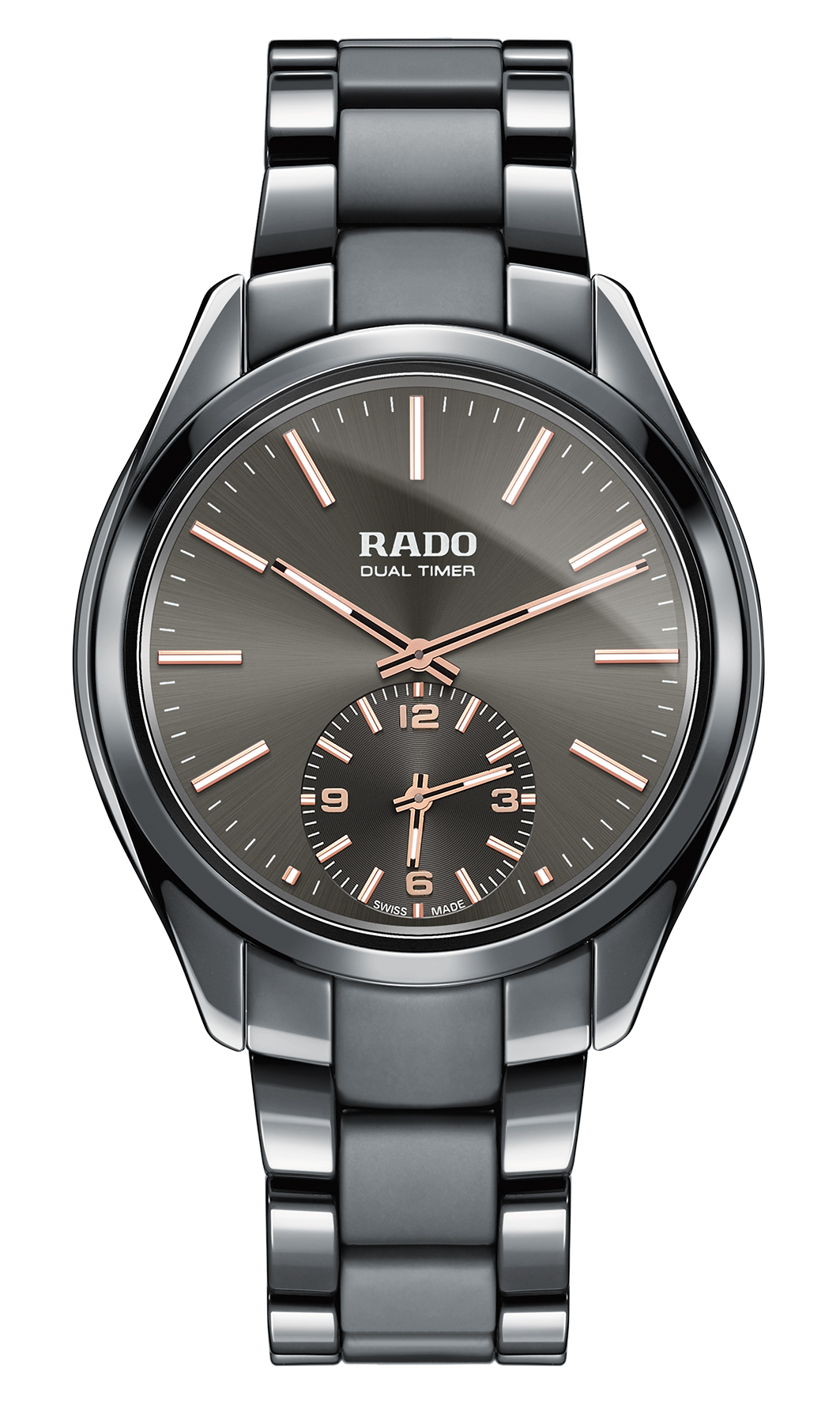 The Rado HyperChrome Ceramic Touch Dual Timer RADO